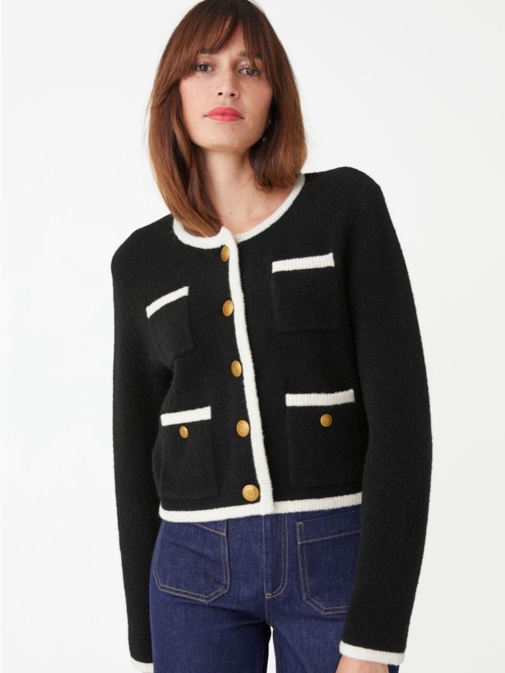 & Other Stories Gold Button Knit Cardigan